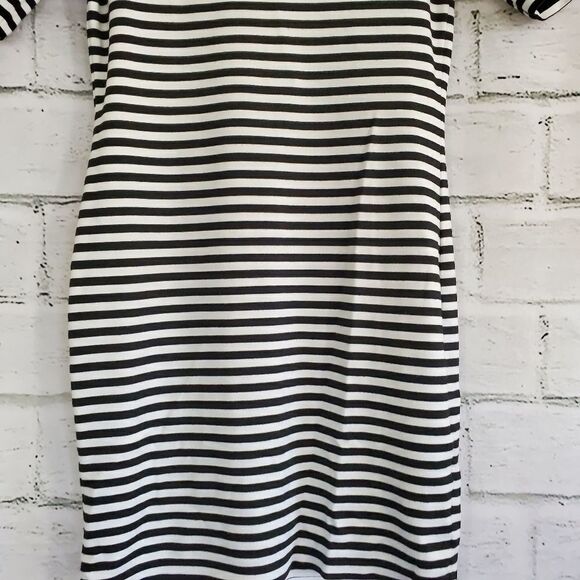 Aritzia Sunday Best Striped Dress Black White - Picture 5 of 10